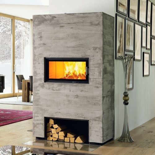 Lareira tipo inserto a lenha - 75x39 K 2.0 - AUSTROFLAMM - contemporânea