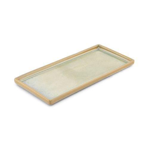 Prato de serviço - Structo : 604924 - Fine2Dine - retangular / em porcelana / azul‑turquesa