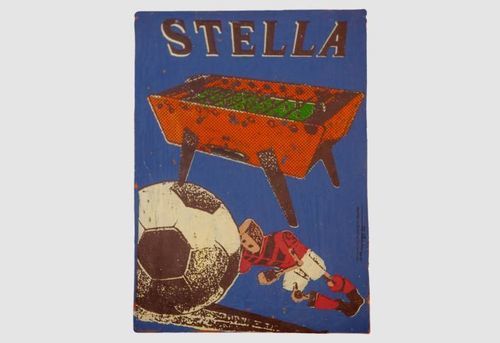 Quadro decorativo em acrílico - Stella x Fred Bred - STELLA BABY-FOOT & BILLARDS - contemporâneo