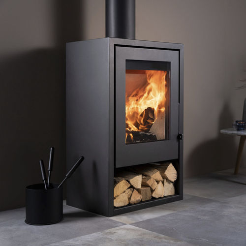 Salamandra a lenha - Woody Air 6 - Trimline Fires - 5 kW–10 kW / 0–5 kW / multicombustível