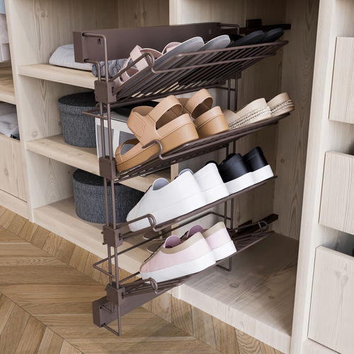 Estante para sapatos contemporânea - 6938413 - Emuca SA - para guarda‑roupa / em aço / da linha residencial