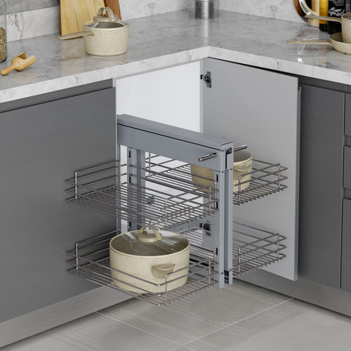 Sistema de organização autoportante - 8977211 - Emuca SA - contemporâneo / em aço / da linha residencial