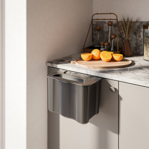 Lixeira para cozinha - 8131923 - Emuca SA - de coleta seletiva / suspensa / em material plástico