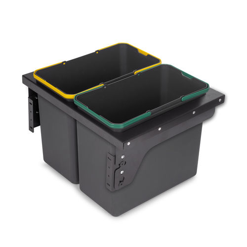 Lixeira para cozinha - 8966123 - Emuca SA - de coleta seletiva / em aço / em material plástico