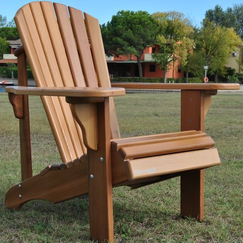 Cadeira de jardim Adirondack - Cedrina  - Adirondacktribute - de estilo rústico / para ambiente externo / em cedro