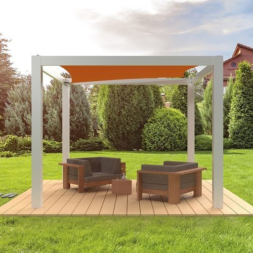 Toldo-vela resistente a UV - Groupe AJ2R (JERREL / LI-SU DES TEMPS / ASPIC) - sob medida / retangular / em lona