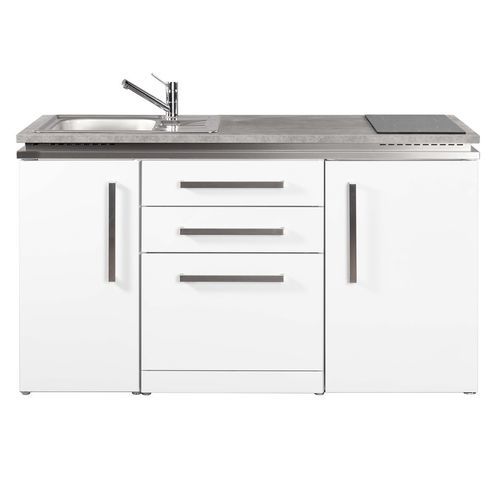 Kitchenette pequena - MDGS 150 - Stengel Steel Concept GmbH - em carvalho / em ardósia / em concreto
