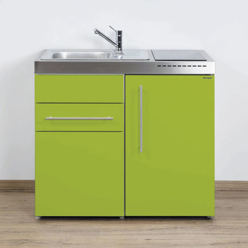 Kitchenette pequena - MP 100 S - Stengel Steel Concept GmbH - em aço inoxidável / com placa de indução / com pegas