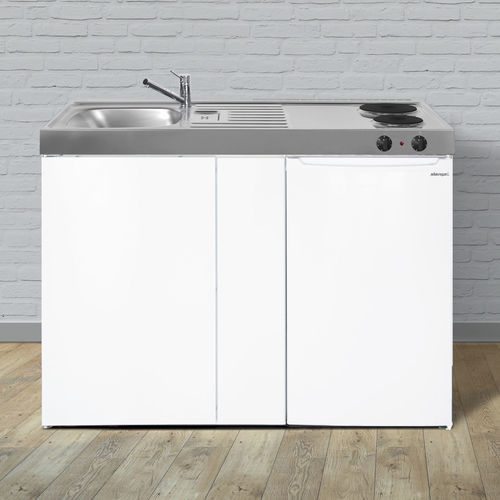 Kitchenette pequena - ME 120 - Stengel Steel Concept GmbH - metálica / com placa de indução / branca