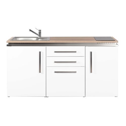 Kitchenette pequena - MD 170 - Stengel Steel Concept GmbH - em carvalho / em ardósia / em concreto
