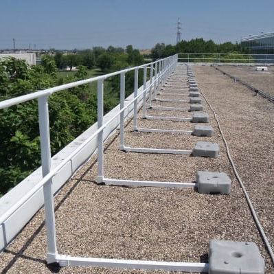 Guarda-corpo em alumínio - SICURPAL SRL - em aço / com moldura / para ambiente externo