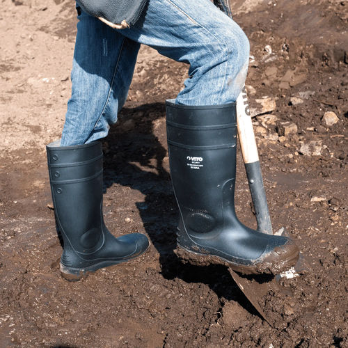 Botas de segurança para obras - VIBAS38 - CENTRAL LOBAO S.A - à prova de água / antiderrapante / SBP