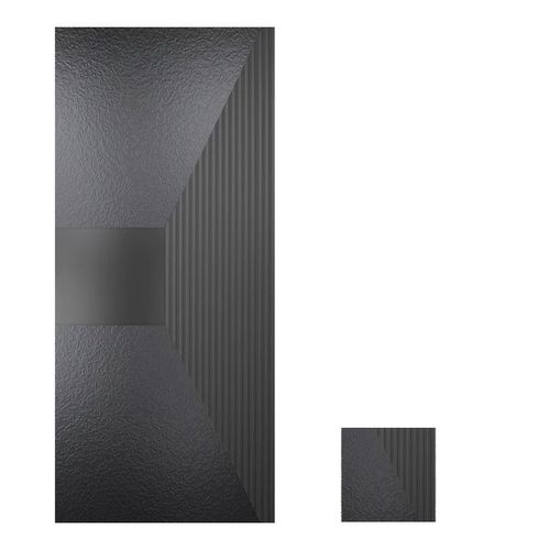 Painel para porta - LUX - GRUPPO PRIMAVERA SRL - em alumínio / texturizado / efeito de madeira