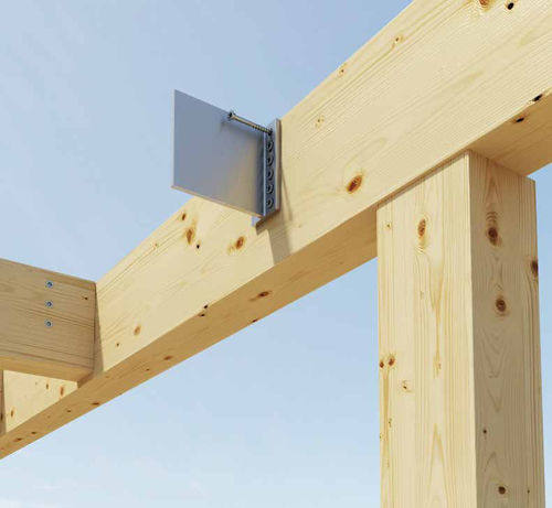 Sistema de fixação em alumínio - ALUMINI HT - HOLZ TECHNIC - para vigas / para madeira / invisível