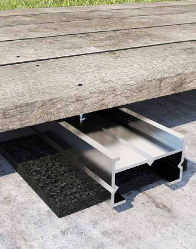 Perfil de fixação de alumínio - ALU TERRACE - HOLZ TECHNIC - em alumínio anodizado / para tábuas de deck