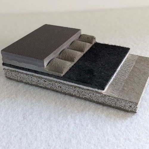 Camada de absorção acústica em folhas - HOME INTERNATIONAL - sintética / isolante / para pisos