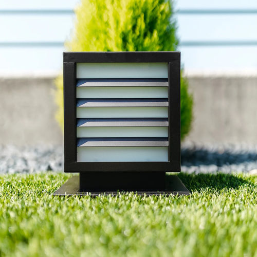 Luminária de chão sem pé - QUB - Maanta - em aço inoxidável / contemporânea / recarregável