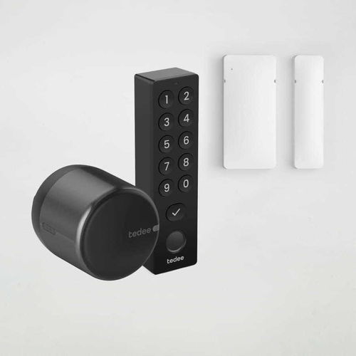 Fechadura eletrônica - GO2 SENSOR KEYPAD BUNDLE - Tedee - com código / com controle remoto / biométrica
