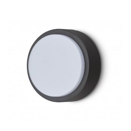 Arandela contemporânea - DT-APLRD03-10W-BLA - DELILED – DELITECH - para ambiente externo / em alumínio / em policarbonato