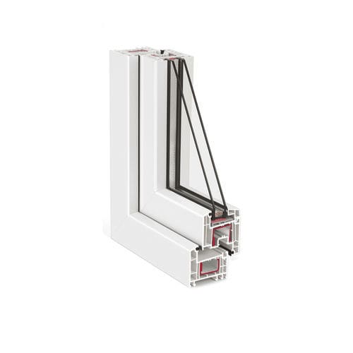 Janela em PVC - Euro 70 - INWEST - PROFIL - de abrir / com vidro duplo / branca