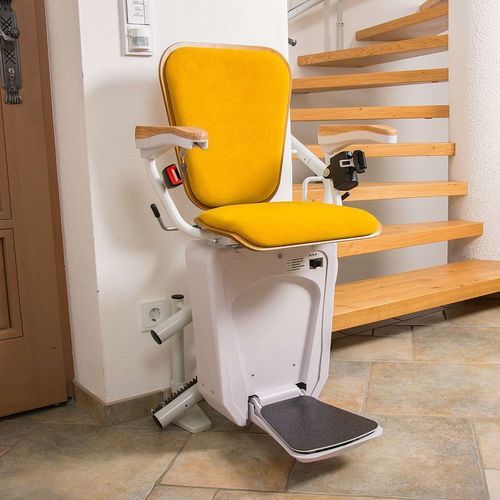 Cadeira elevatória para escadas para ambiente interno - Alpha - Lehner Lifttechnik - giratória / motorizada