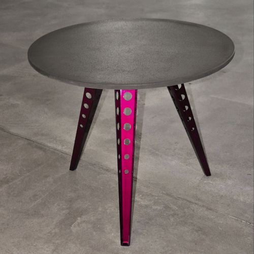 Mesa de lanchonete contemporânea - OCTOPUS - izanami GbR - em aço / em concreto / com base em aço
