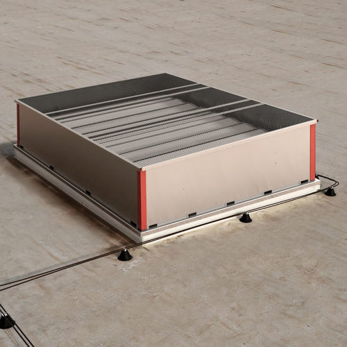 Grelha de ventilação em aço galvanizado - TRIA FRANCE - retangular / para ambiente externo / profissional