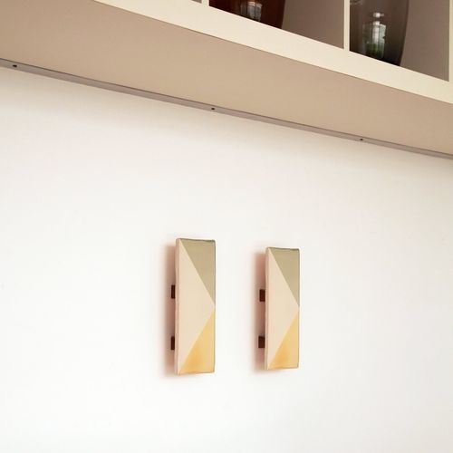 Arandela contemporânea - TILE VJ - Violaine d'Harcourt - para ambiente interno / em cerâmica / geométrica