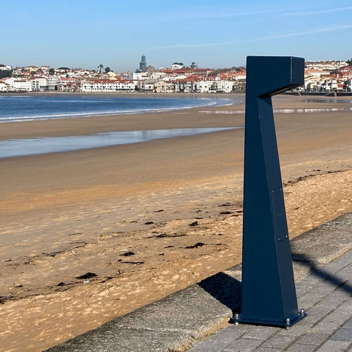 Poste balizador de iluminação para espaços públicos - CAMINO-M® - IDELNOR - contemporâneo / em aço galvanizado / em aço termolacado