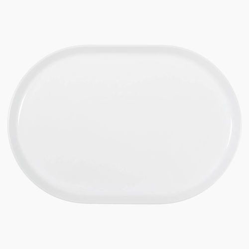 Prato de serviço - Nordika - COSTA VERDE - oval / em porcelana / da linha comercial