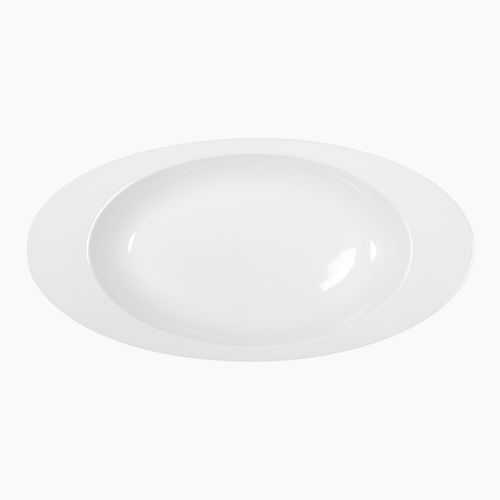 Prato de serviço - Saturno : 045003900001 - COSTA VERDE - oval / em porcelana / da linha comercial
