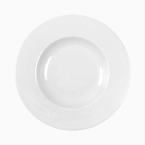 Prato de sobremesa - Ecos : 046004000001 - COSTA VERDE - redondo / em porcelana / da linha comercial