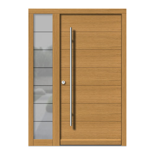 Porta de entrada - H103+ST - DOORS, d.o.o. - em madeira / de abrir / contemporânea