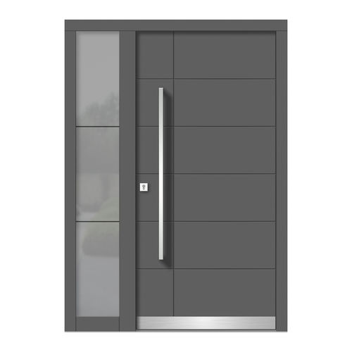 Porta de entrada - H104+ST - DOORS, d.o.o. - em madeira / de abrir / contemporânea
