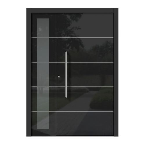 Porta de entrada - H302+ST - DOORS, d.o.o. - em madeira / em vidro / de abrir
