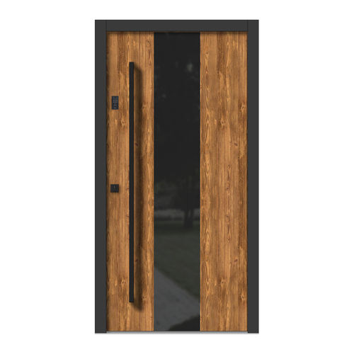 Porta de entrada - H306 - DOORS, d.o.o. - em madeira / em vidro / de abrir