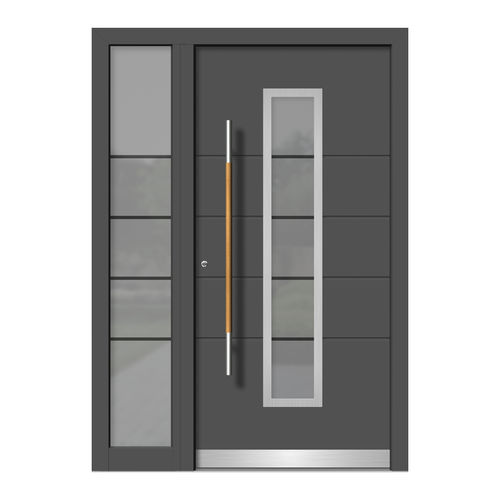 Porta de entrada - HA125E+ST - DOORS, d.o.o. - em madeira / em alumínio / de abrir