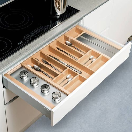 Gaveta para cozinha - GRUPO STYLO INTERIORISMO SL - em madeira / com organizador
