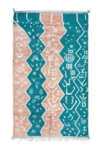 Tapete contemporâneo - MUSMUS RUGS - estampado / retangular / tecido à mão