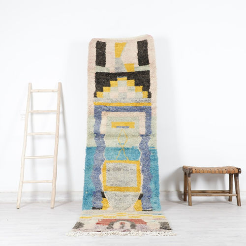 Tapete vintage - 64-1-3-2-5-6-11 - MUSMUS RUGS - estampado / retangular / tecido à mão