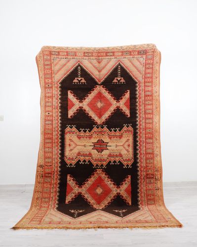 Tapete vintage - 64-1-3-2-5-1 - MUSMUS RUGS - estampado / retangular / tecido à mão