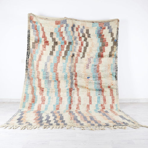 Tapete contemporâneo - 83-4-4-2 - MUSMUS RUGS - estampado / retangular / tecido à mão