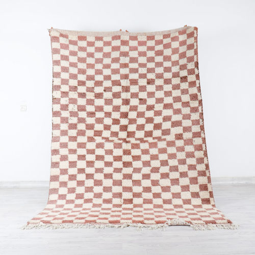 Tapete contemporâneo - 83-4-3 - MUSMUS RUGS - quadriculado / retangular / tecido à mão