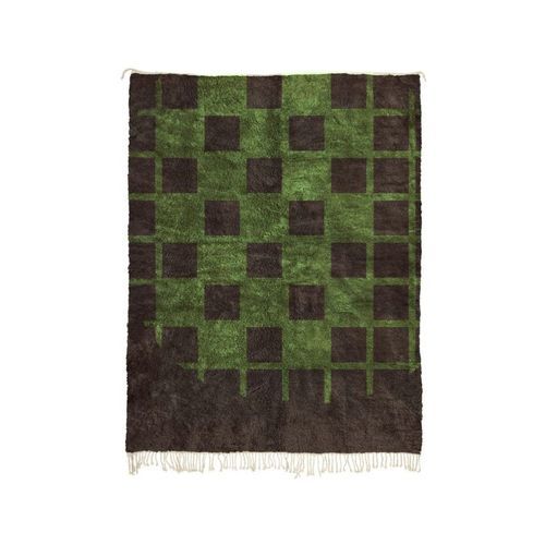 Tapete contemporâneo - MUSMUS RUGS - quadriculado / de lã / retangular