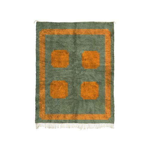 Tapete contemporâneo - MUSMUS RUGS - estampado / retangular / tecido à mão