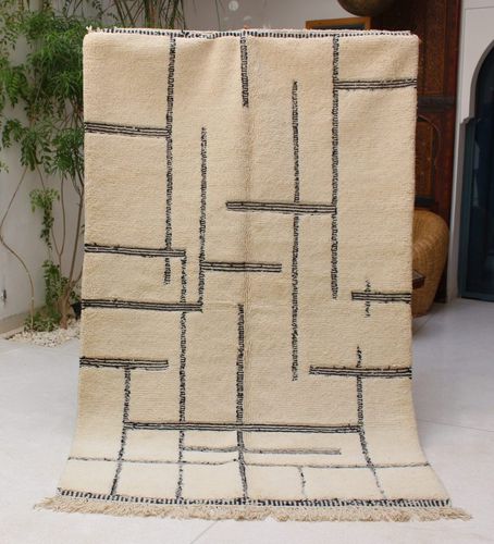 Tapete contemporâneo - beni  - MUSMUS RUGS - com padrão geométrico / de lã / retangular
