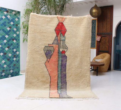 Tapete contemporâneo - Beni Ourain - MUSMUS RUGS - estampado / de lã / retangular