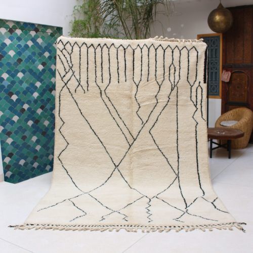 Tapete contemporâneo - lines beni ourain - MUSMUS RUGS - estampado / de lã / retangular