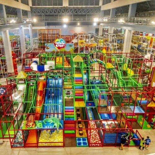Estrutura lúdica para edifício de uso público - SPI Global Play - para área interna / para navegação em família / metálica