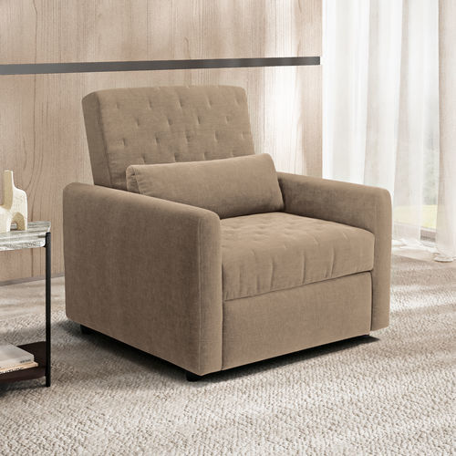 Poltrona de design minimalista - OLIVIA - SARTORIS by MAXDIVANI - em tecido / em madeira / transformável